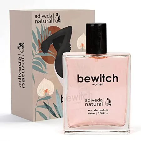 Adiveda Natural Bewitch Eau de Parfum - Sweet Amber Musk Perfume for Women - 100 ml