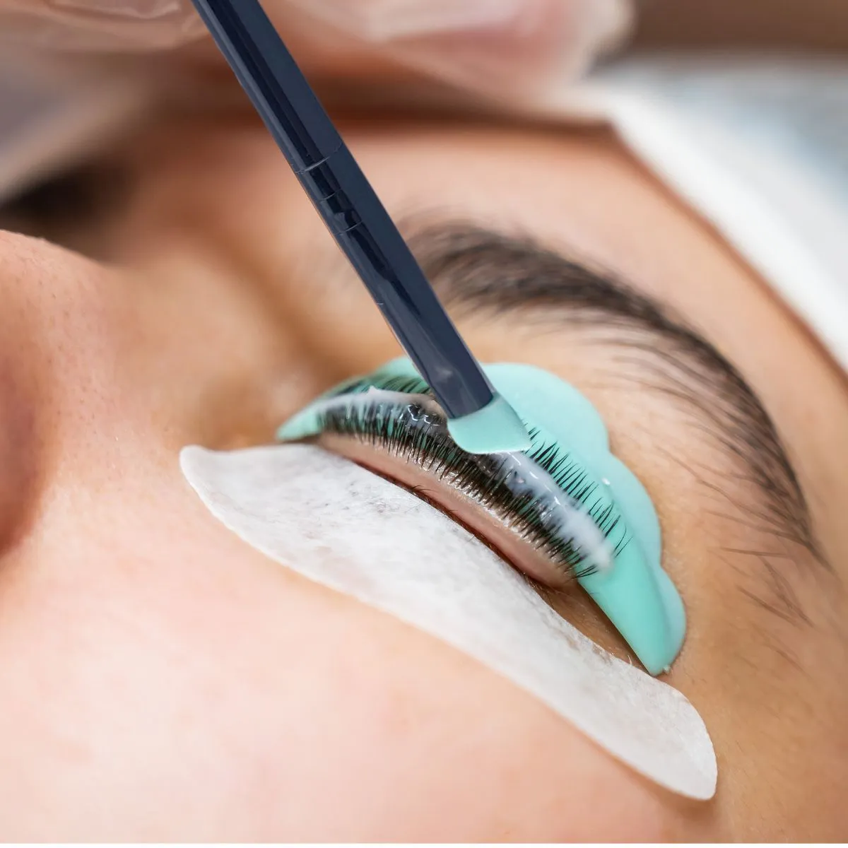 Angled Silicone Brush for Lash Lift & Brow Lamination
