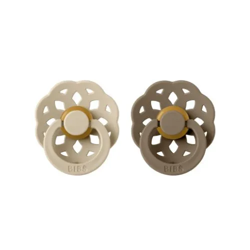BIBS Dummies Boheme - Vanilla/Dark Oak 2PK