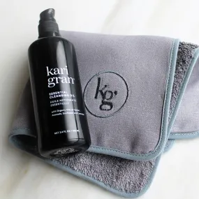 Essential Cleansing Oil & Luxe Exfoliating Washcloth Bundle