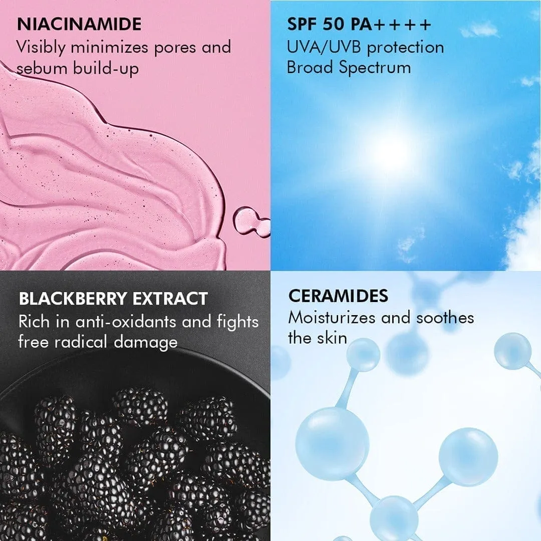 Niacinamide Sunscreen | SPF 50 PA      & Water Resistant | 50 gm