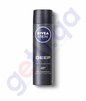 NIVEA MEN DEEP ANTI-PERSPIRANT DEODORANT SPRAY 150ML