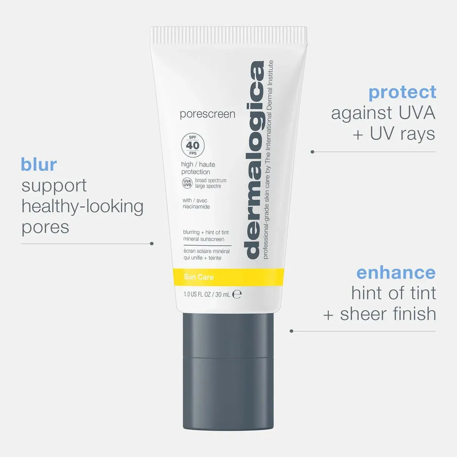 Porescreen Mineral Sunscreen SPF40