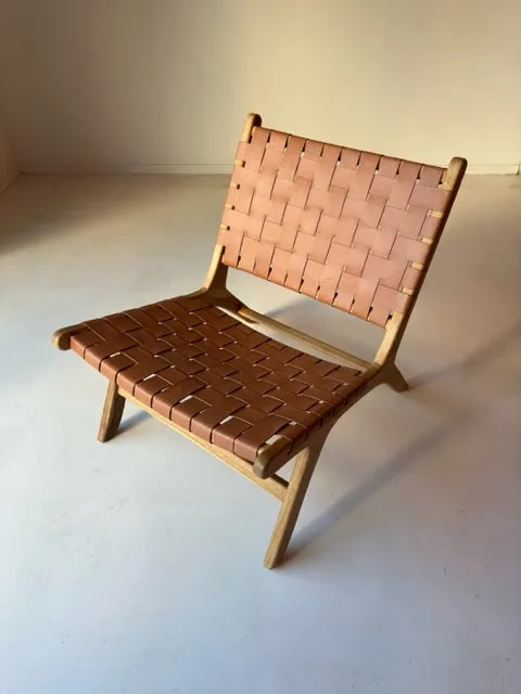 Roxy chair in blush leather