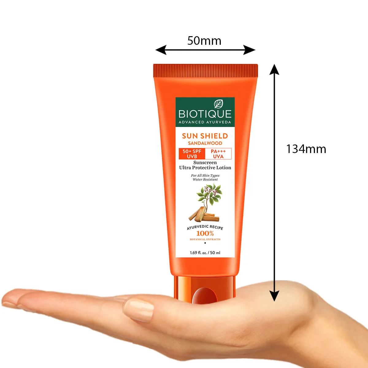 Sun Shield Sandalwood 50 SPF Suncreen Lotion 50ml