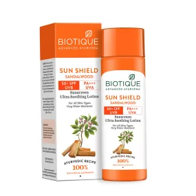 SUN SHIELD SANDALWOOD 50 SPF Sunscreen Lotion 190ml